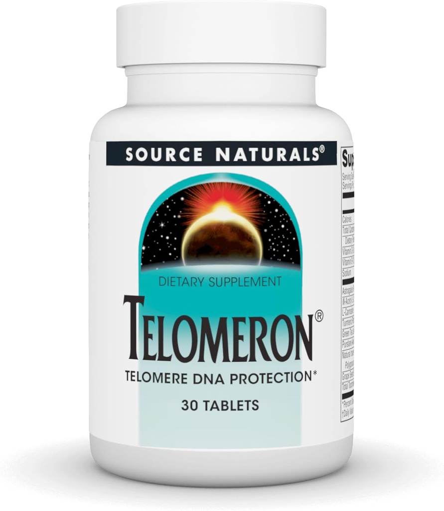 Source Naturals Τελομερόνη - Προστασία από το Τελομερές DNA* - 30 δισκία