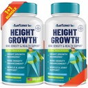 (Pack of 2) Boy Büyüme Maximizer - ABD'de yapılan - Doğal Boy Art Arttırma ve Kemik Büyüme Pilleri - Yetişkinler için yetiştirilen Taller Supplement, Gençler ve Çocuklar - Erkekler için Vitaminler & Kızlar Taller almak için