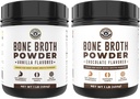 Left Coast Performansı Vanilla Bone Broth protein Toz, 16oz + Chocolate Bone Broth Protein Toz 16oz