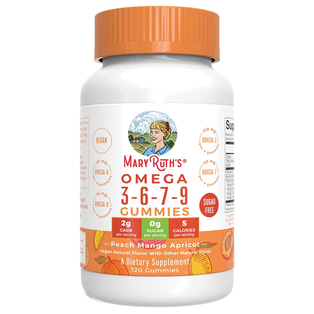 Ruth'S Omega 3-6-7-9 Gummies, 120 Ct