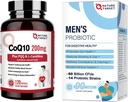 Erkekler için 60 Milyar CFUs14 Strains & CoQ10-200 mg PQ L-Carnitine & Omega-3s
