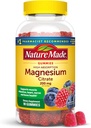 Nature Made High Abxia Magnezyum Citrate 200 mg per serve, Magnezyum Supplement for Muscle, Nerve, Bone and Heart Support, 90 Magnezyum Gummies, 45 Day Supply Supply