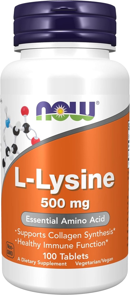 Şimdi Gıdalar L-Lysine - 500 mg - 100 Tablet