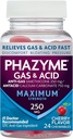 Phazyme Maximum Strength Gas & Acid, Works Fast, Cherry Flavor, 24 Chews (Packating May Vary)