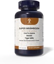 Super Mushrooms Extract, 3 Mushrooms, Lion's Mane Mushroom, Reishi Mushroom, Tiger Milk Mushroom,Immune Support Supplement Supplement Supplement