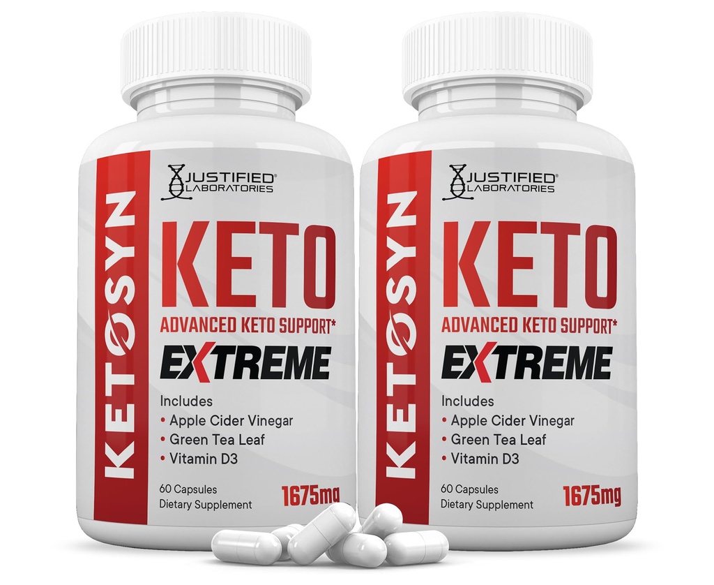 (2 Pack) Ketosyn Keto ACV Extreme Pills 1675 MG Chem Support Mix Capsule Alternative to Keto ACV Apple Cider Vinegar Ekstra Virgin Zeytinyağı Toz Yeşil Çay Broşürü 120 Capsules