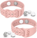 Hareket Hastalığı Bands Deniz Hastalığı Bilek Bantlar Acubas Nausea Bileband /, Doğal Nausea Headaches,Insomnia,Anxiety,Sleep Aid, Morning Hastaness,Motion Hastalığı (1Pair Pink Sand