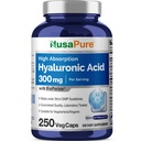 NusaPure Hyaluronic Acid 300 mg 250 Veggie Capsules (Non-GMO, Vegan)