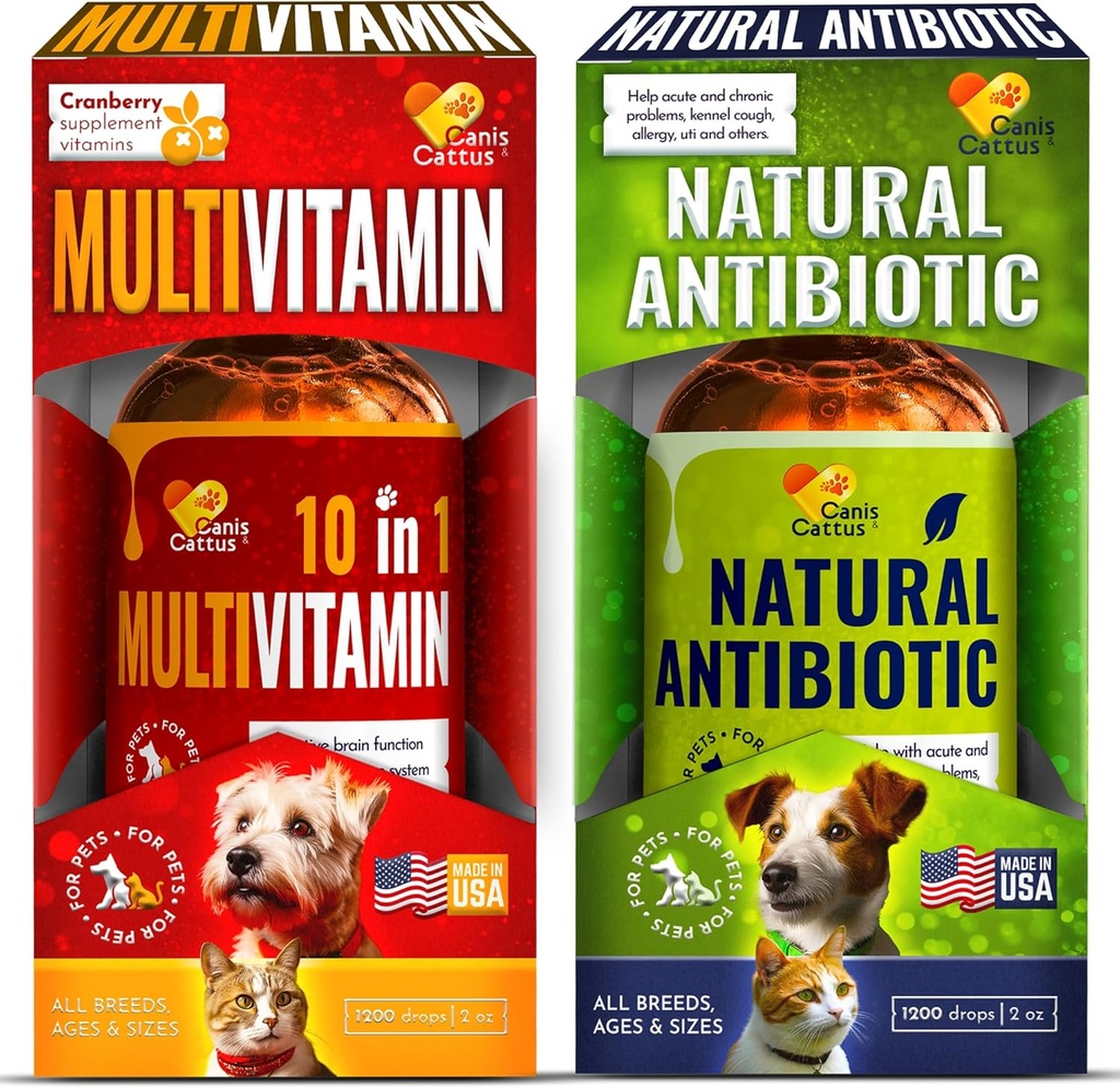 Cat & Dog Vitamins and Supplements | Cat Multivitamin 10in-1 | Dog Supplements & Vitamins |