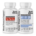 Gençlik ve Tonic Daily Water Kilo Away Pills ve Kan Baskı Desteği Su Retention & BP Capsules için İyi Bir Circulatory Sağlık / 60 CPS for Women & Men