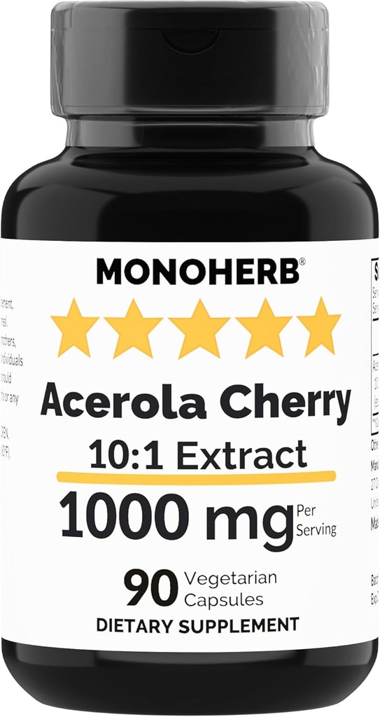 MONOHERB Acerola Cherry Extract 1000 mg - 90 Καψάκια