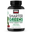 FORCE FACTOR Smarter Greens Tablets, Πράσινο συμπλήρωμα με 25+ Superfoods και Αντιοξειδωτικά για τη βελτίωση της πέψης, τη μείωση του στρες, την ενίσχυση της ανοσίας, και τον μεταβολισμό υποστήριξης, 90 δισκία