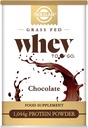 Solgar Whey To Go Protein Powder, Chocolate, 42 oz - Isolate and Concentrate - Mixes Easily for Smooth Taste - Gluten-Free - 20g Protein per Serving