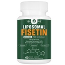 Liposomal Fisetin Supplement, 2000MG, 98% Pure Fisetin Polyphenols Αντιοξειδωτικά, με Quercetin, TMG και ρεσβερατρόλη, για υγιή γήρανση, Γνωστική υποστήριξη, 60 κάψουλες