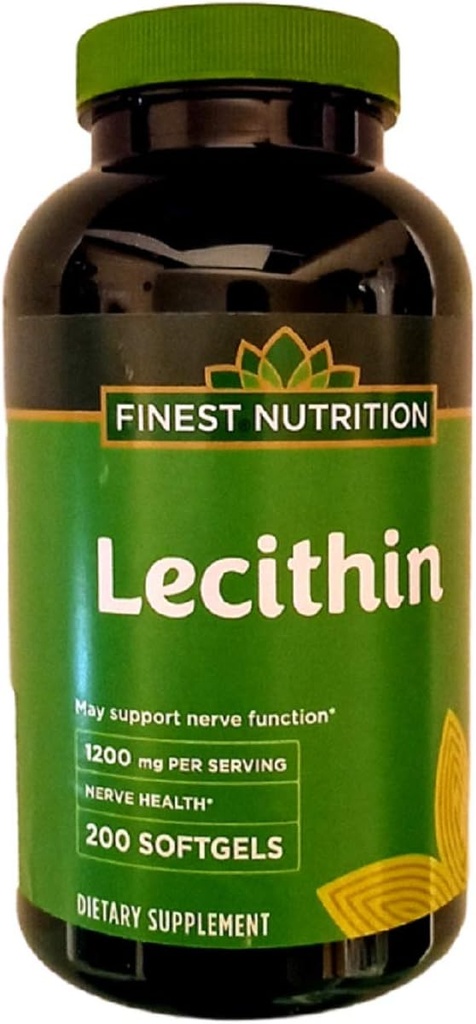 Güzel Beslenme Lecithin 1200 mg Softgels 200 ea Tarafından Finest Beslenme