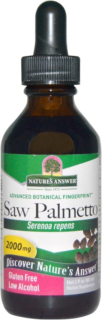 Doğanın Yanıtı Saw Palmetto Berry 2 Akışkanlar Ounce | Prostate Support | Natural Urinary Health | Tavsiyeler Saç Büyümesi