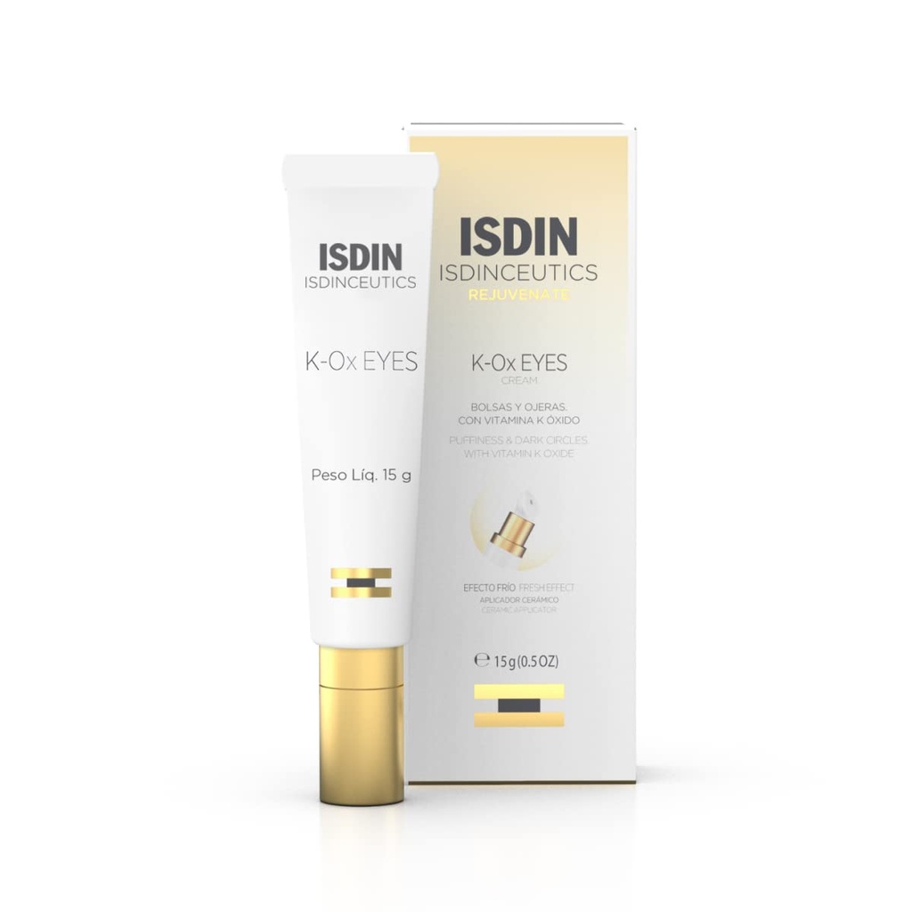 ISDIN Isdinceutics K-Ox Eyes - Dark Circles ve Under-Eye Rejuvenation için Zengin Vitamin K Banyoları, 0,5 OZ