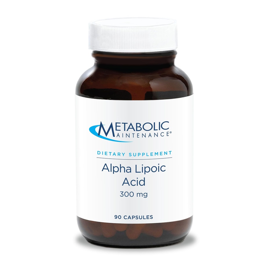 Metabolik Bakım Alfa Lipoic Asit - 300 mg ALA Supplement - Nerve + Liver Health (90 Capsules) için Antioksi Desteği