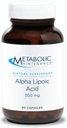 Metabolik Bakım Alfa Lipoic Asit - 300 mg ALA Supplement - Nerve + Liver Health (90 Capsules) için Antioksi Desteği