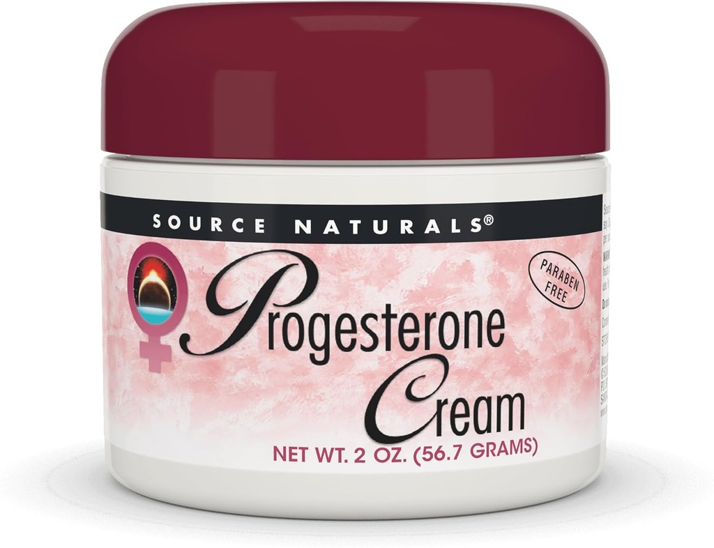 Source Naturals Progesterone Cream - Women's Health Support - Higheight, Paraben Free - 2 Ounce Jar