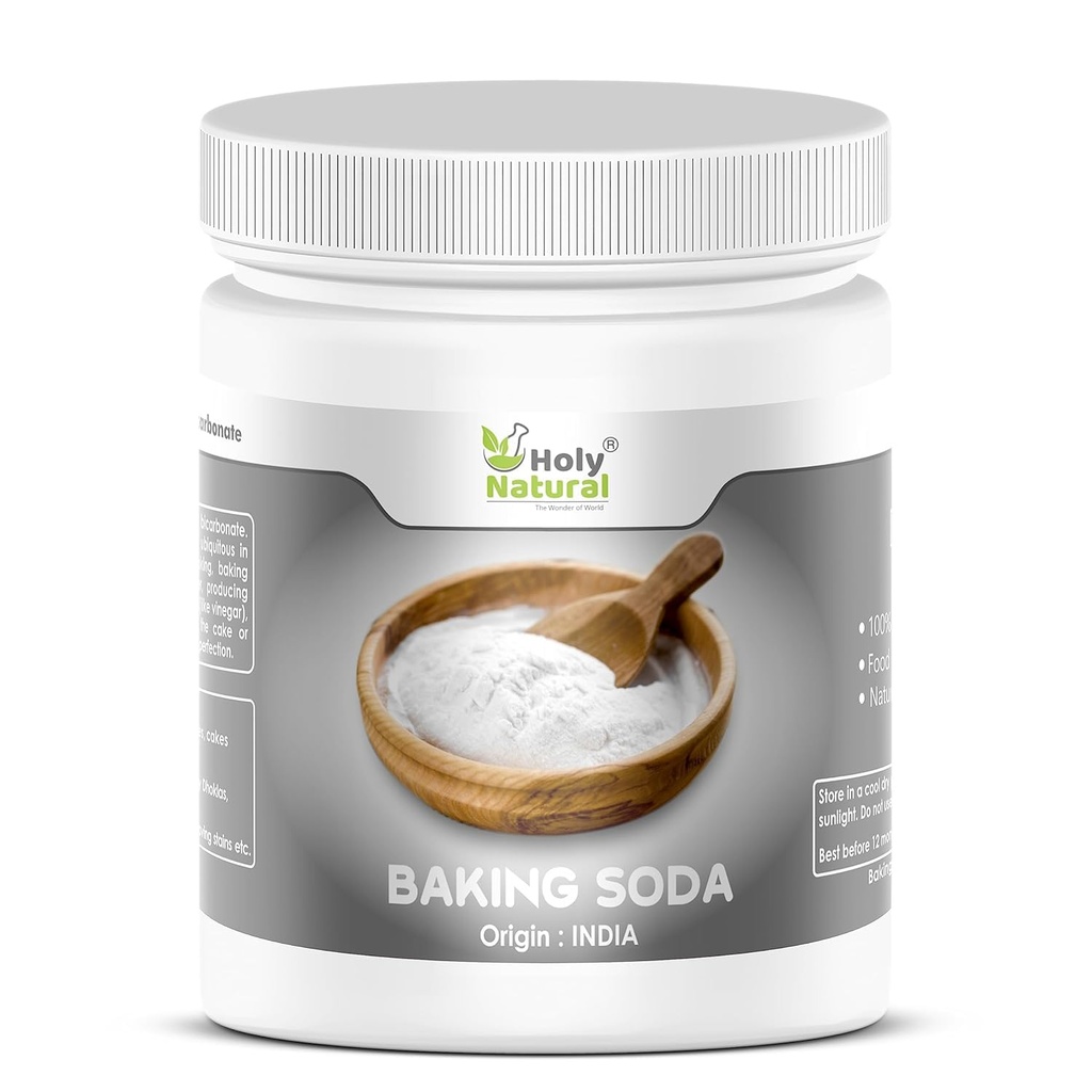 Ho.ly Na.tu.ral Baking Soda 250 gm | Food Grade sodyum Bikarbonat | Yemek için, Baking & Temizlik