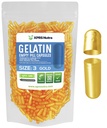XPRS Nutra Μέγεθος 3 Κενές κάψουλες - 500 Count Empty Gelatin Κάψουλες - Χάπια DIY Καψάκιο Γέμισμα - Αγνά καπάκια τζελ για τα χάπια των βοοειδών Γέμισμα για Do-it-Yourself Βιταμίνες και συμπληρώματα (χρυσό)
