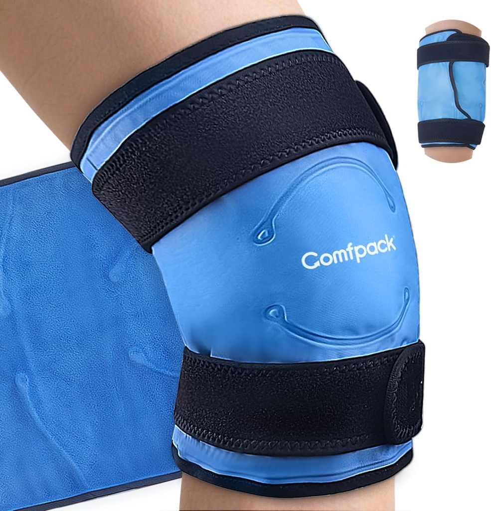 Diz Ağrısı Yardımı için Büyük Buz Paketi, Cerrahi Sonrası Esnek Reusable, Spor Yaralanmaları için Cold Pack, Swelling, Arthritis, Meniscus Tear,ACL, Pain Relief for Leg, Omuz, Elbow, Ankle