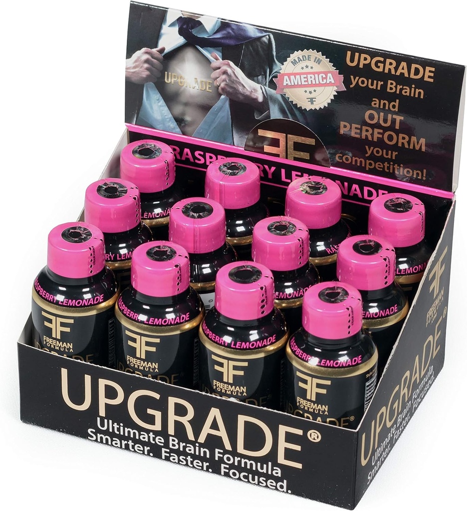 Beyin Supplement'i Yükseltin - Memory, Concentration, Focus & Clarity - AA Alanine, Alpha GPC, Green Tea & Ginkgo Biloba-2 Fl oz (12 Pack)