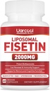Fisetin Supplement 2000 mg for Health Aging and Longevity, Skin Health, Brain - Soy Free, Vegetarian - 60 Softgels