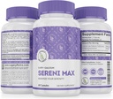 SERINI-MAX - 5-HTP Mood Support Supplement + Food - Supports Calm & Peaceful State of Mind - Boost Serotonin, 5HTP 200 mg for Stress Management & Sleep Support Supplements - 60 Capsules