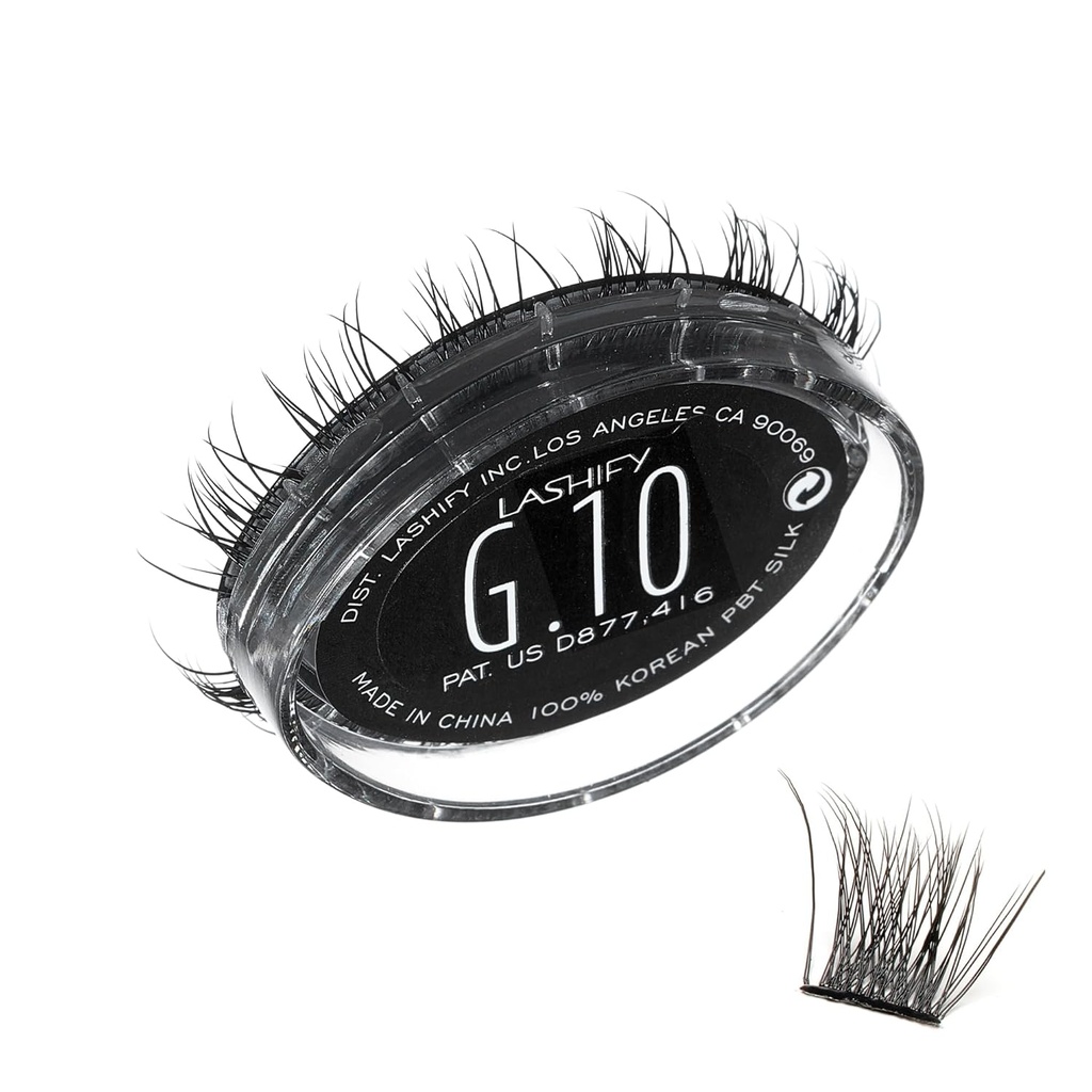Lashify Gemini 10mm Gossamer Lashes in Black, Easy DIY, Wispy ve Playful Look