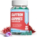 Saffron Supplements Gummies, Basit Mood & Calm Nerve, Garcinia Cambogia, Vitamin A, B12, Rhodiola Rosea - 60 Gummies