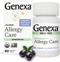 Genxa Alerji Bakımı | İlaç Free, Non-Drowsy Anti Allergy & Decongestant Remedy for Yetişkinler | Vegan & Non-GMO | Homeopathic Anti Allergy | Organik Acai Berry Flavor | 60 Chewable Tabletler