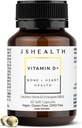 JSHealth Vitamin D3 1000iu συμπλήρωμα για την υγιή λειτουργία των μυών, τα οστά και την καρδιά υγεία, και ανοσοποιητική υποστήριξη