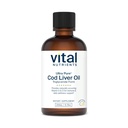 Vital Nutrients - Ultra Pure Cod Liver Oil 1025 (Pharmaceutical Grade) - 100 Saf Norveçli Cod Liver Oil - Şişe başına 200 ml
