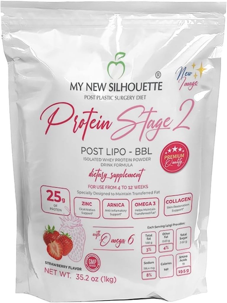 Protein My New Silhouette Stage 2 with omegas + 25 Grams per Service (Strawberry)