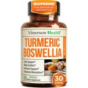Boswellia Serrata Turmeric Supplement for Joint Support & Inflammation Balance – Turmeric Boswellia Supplement with Ginger & Black Pepper Tür - Non-GMO - 60 Capsules