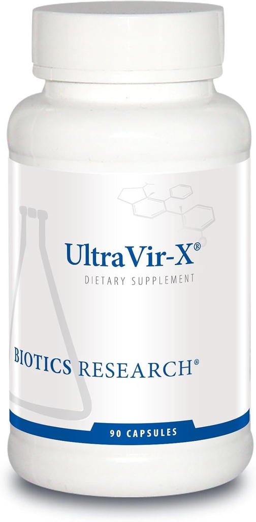 Biotics Araştırma UltraVir-X - En İyi Immune Support Supplement, C, çinko, Maitake Mushroom, Astragalus, High Flavonoid Content, Yetişkinler için Sağlıklı Yollara Destek - 90 Capsules