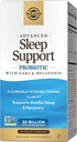 Solgar Advanced Sleep Support Probiyotik with GABA & Melatonin, 30 Vegan Capsules - 30 Milyar CFU - 5 Klinik Olarak Önerilen Strains - Restful Sleep & Recovery - Non-GMO & Vegan, 30 Servisler