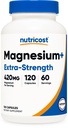 Nutricost Magnezyum+ Ekstra Kuvvet 420 mg, 120 Capsules - 60 Hizmet. Magnezyum Oksit ve Glycinate - Non-GMO, Gluten Free, Vegan Dostu