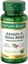 Nature's Bounty Stress Relief Ashwagandha KSM 66 Tablet, Mood Support, 50 Count