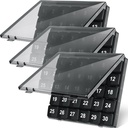Bokon 3 Pcs Μηνιαίος Διοργανωτής Χάπια - 30 Day Medicine Box, 4 Εβδομάδες Αποθήκευση εμπορευματοκιβωτίων, Μια φορά την ημέρα φαρμακευτικής θεραπείας για ταξίδια, μαύρο