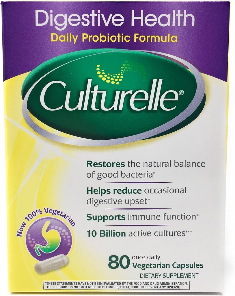 Culturelle Digestive Health Probiyotik - 2 Kutu, 80 Capsules