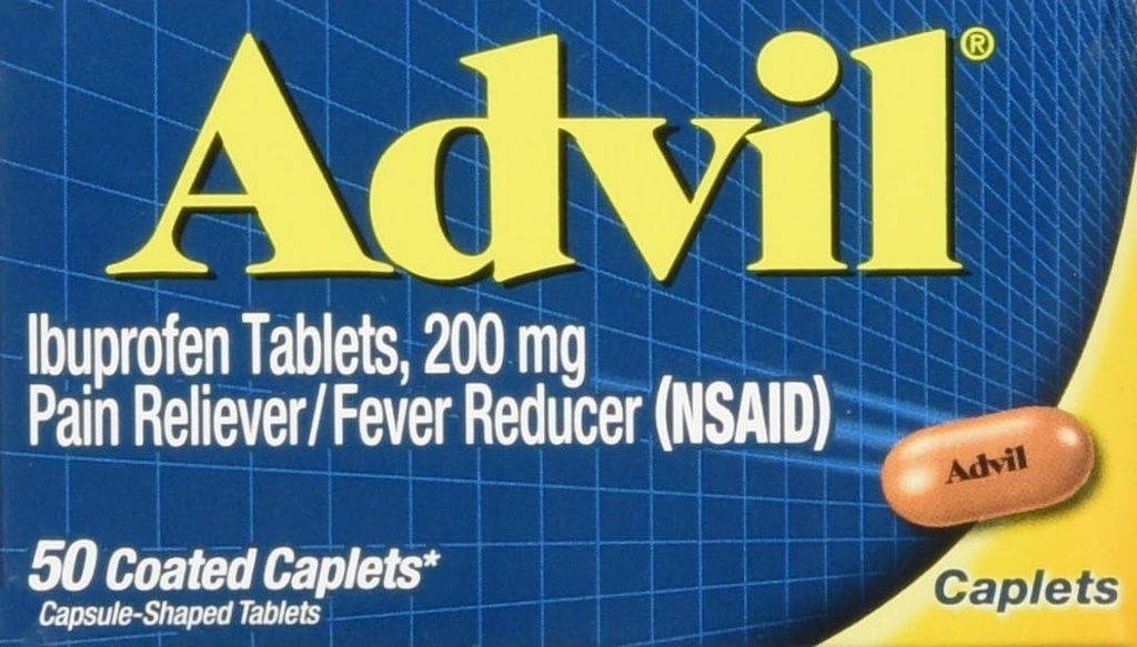 Advil Caplets,200 mg,50 ct