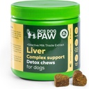 Liver & Kidney Supplement Dog Detox Chews, Kompleksi Yüksek Düzey Süt ile Karmaşık Destek Köpek Sağlığı için Butle Extract, 120 Chicken Flavored Vitamin Bites for All Dog Breeds