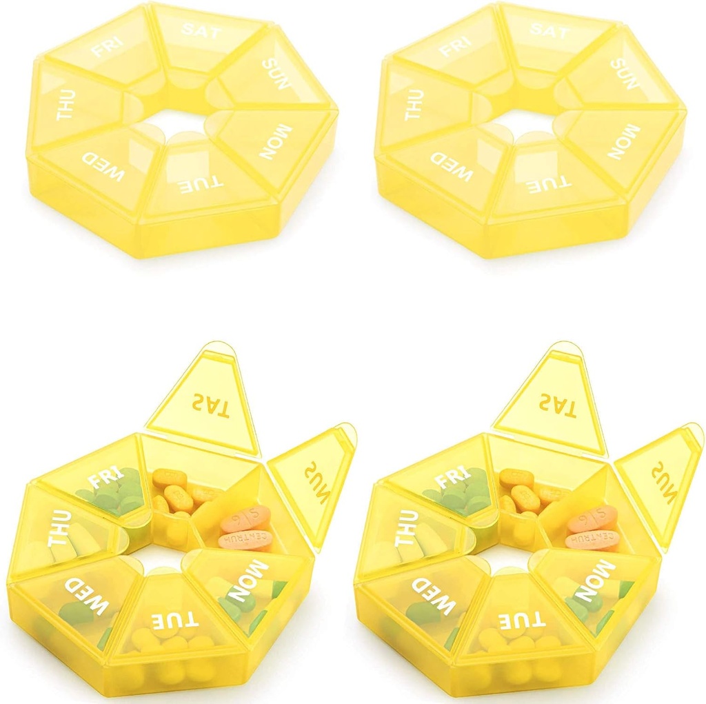 Εβδομαδιαία Hill Organizer Μεγάλη 7 ημέρα Hill Box Organizer Καθημερινή περίπτωση ιατρικής για τη βιταμίνη ψάρια χάπια Συμπληρώματα Αρθρίτιδα Φιλική