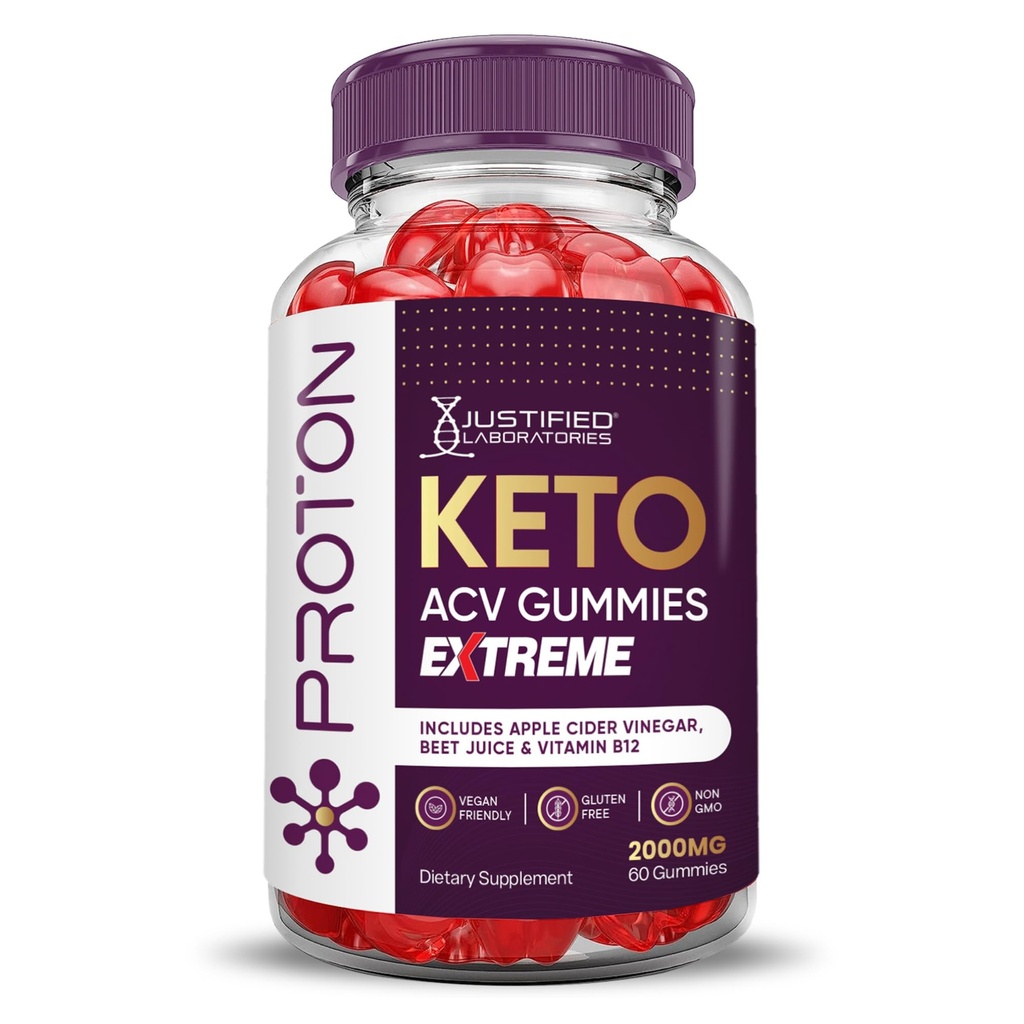 Sadece Laboratuvarlar Proton proteini Keto ACV Gummies Extreme 2000MG Proton Keto Gummies Apple Cider Vinegar ile formüle edilmiştir Pomegranate Beet Juice B12 Vegan Non GMO 60 Gummys