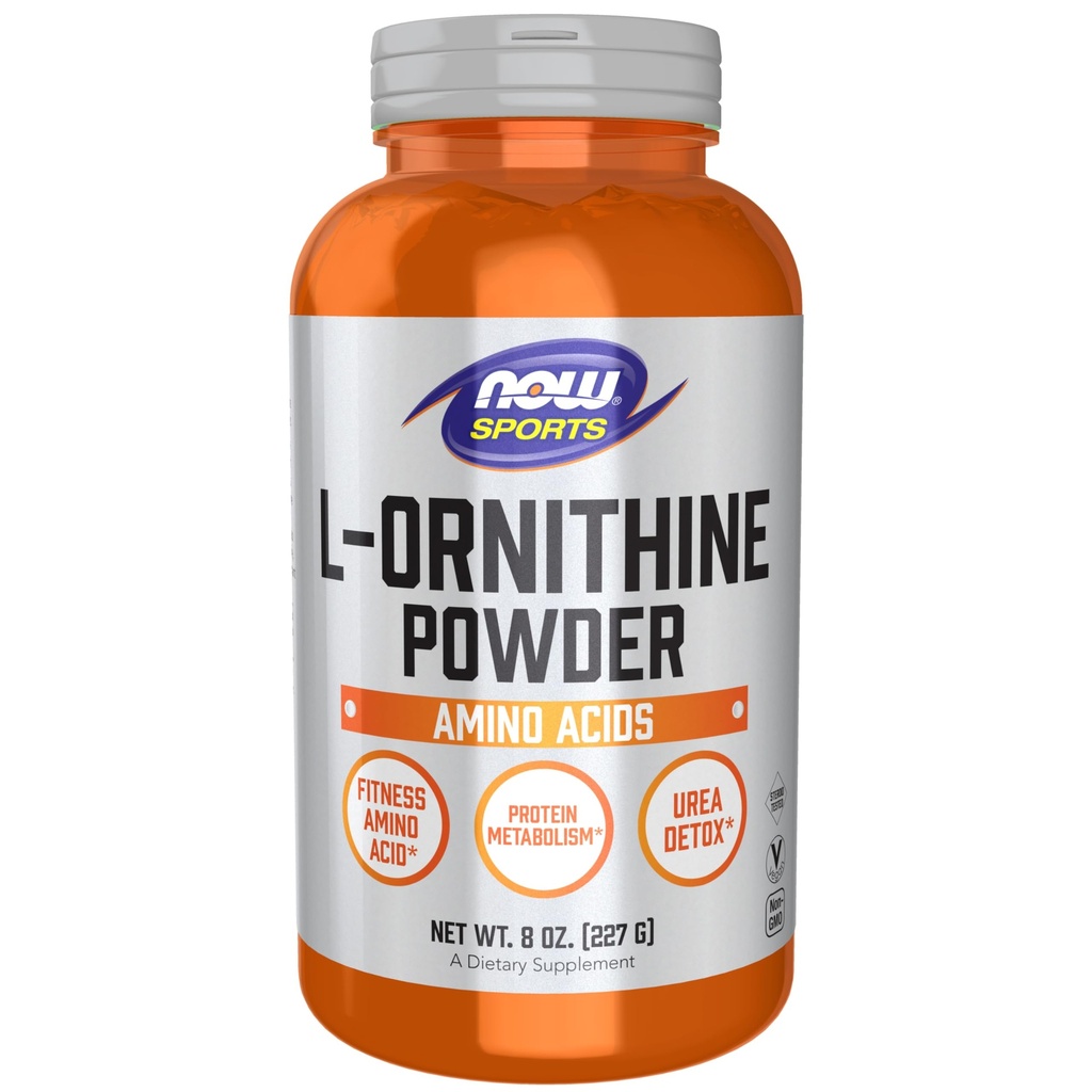 Şimdi Gıda Spor Beslenme, L- Ornithine Toz, Protein Metabolism* ve Urea Detox*, Amino Asits, 8-Ounce