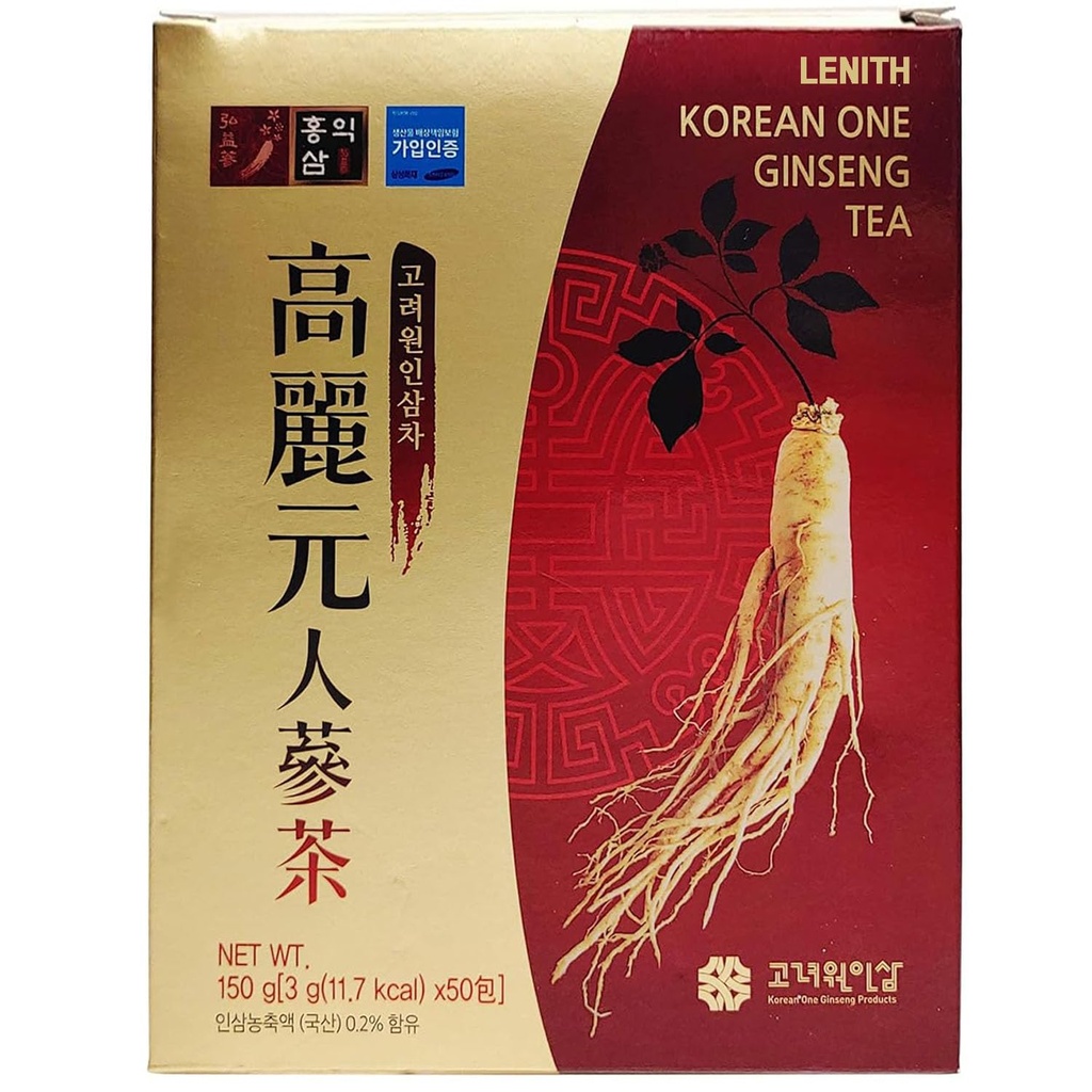 LENITH Koreli Panax 185 Kökleri Granules Tea 50T 150g (3g X 50 çanta)