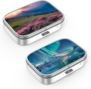 Pill Box 2 Karşılaştırma Küçük Pill Vakası, Pocket veya Purse Pill Organize Pill Konteynerleri Vitaminler, İlaçlar, Balık Yağı ve Supplements(2ücretli)